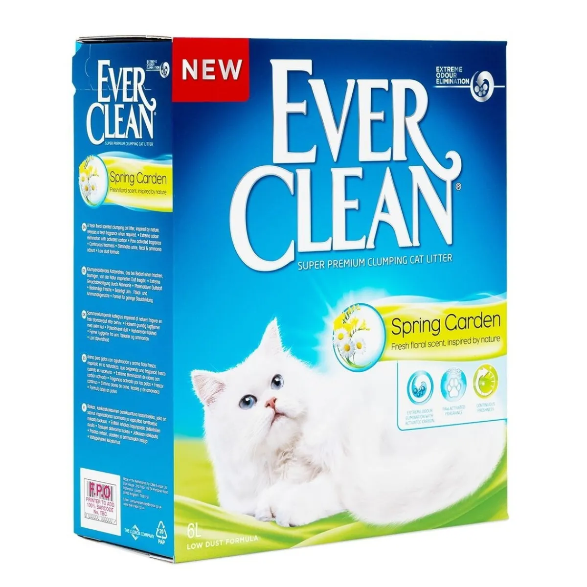 Ever Clean Paakkuuntuva Kissanhiekka|Hajustettu Kissanhiekka*Extra Hygiene Spring Garden 10 L