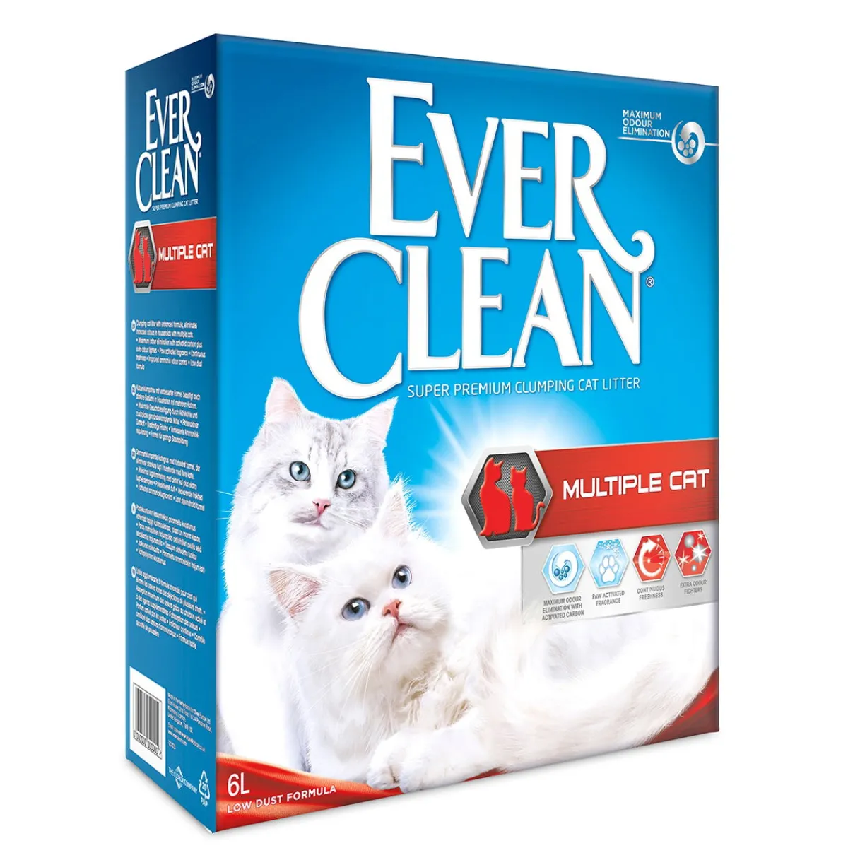Ever Clean Paakkuuntuva Kissanhiekka|Tarjoukset Kissoille*Multi Cat 4 x 10 L