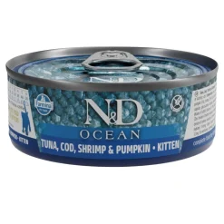 Farmina Kissan Märkäruoka|Kissanpennun Ruoka*N&D Cat Ocean Tuna & Pumpkin Kitten 6 x 70 g