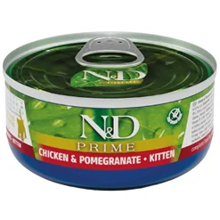 Farmina Kissan Märkäruoka|Kissanpennun Ruoka*N&D Cat Prime Chicken & Pomegranate Kitten 70g