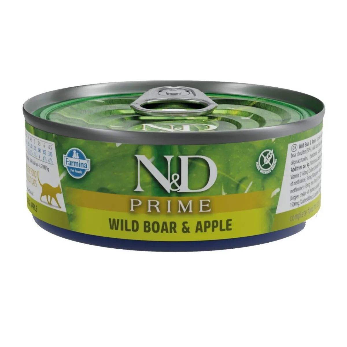 Farmina Kissan Märkäruoka*N&D Cat Prime Wild Boar & Apple 6 x 70 g