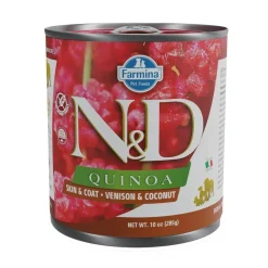 Farmina Koiran Märkäruoka Ja Makkarat*N&D Dog Quinoa & Venison 285 g