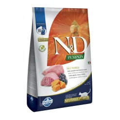 Farmina Kissan Kuivaruoka|Kissan Erikoisruoat*N&D Pumpkin Cat Lamb&Blue Neutered 5kg