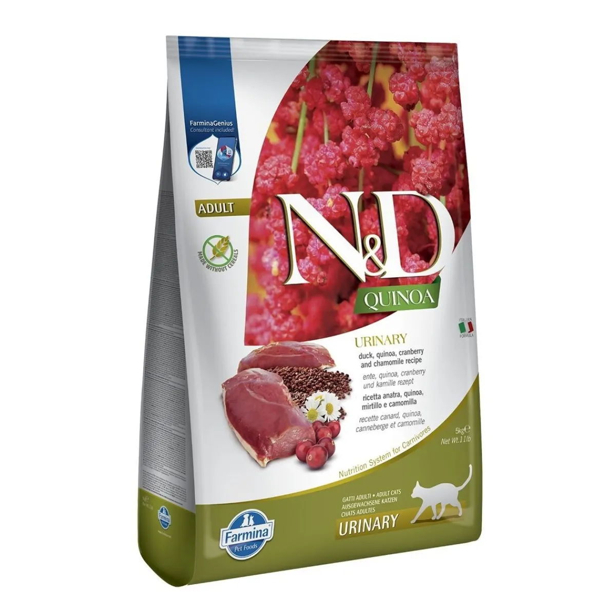Farmina Kissan Kuivaruoka|Kissan Erikoisruoat*N&D Quinoa Cat Urinary Duck