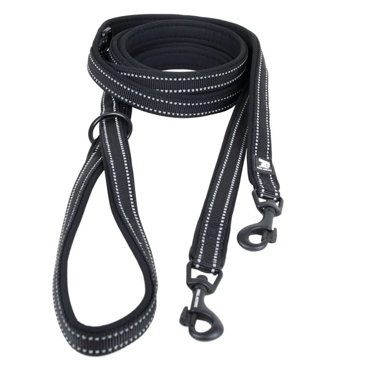 Feel Active Koiran Hihnat Ja Flexit*Padded multitalutin musta