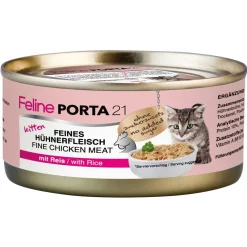 Feline Porta 21 Kissan Märkäruoka*Kitten Kana & Riisi, 90 g