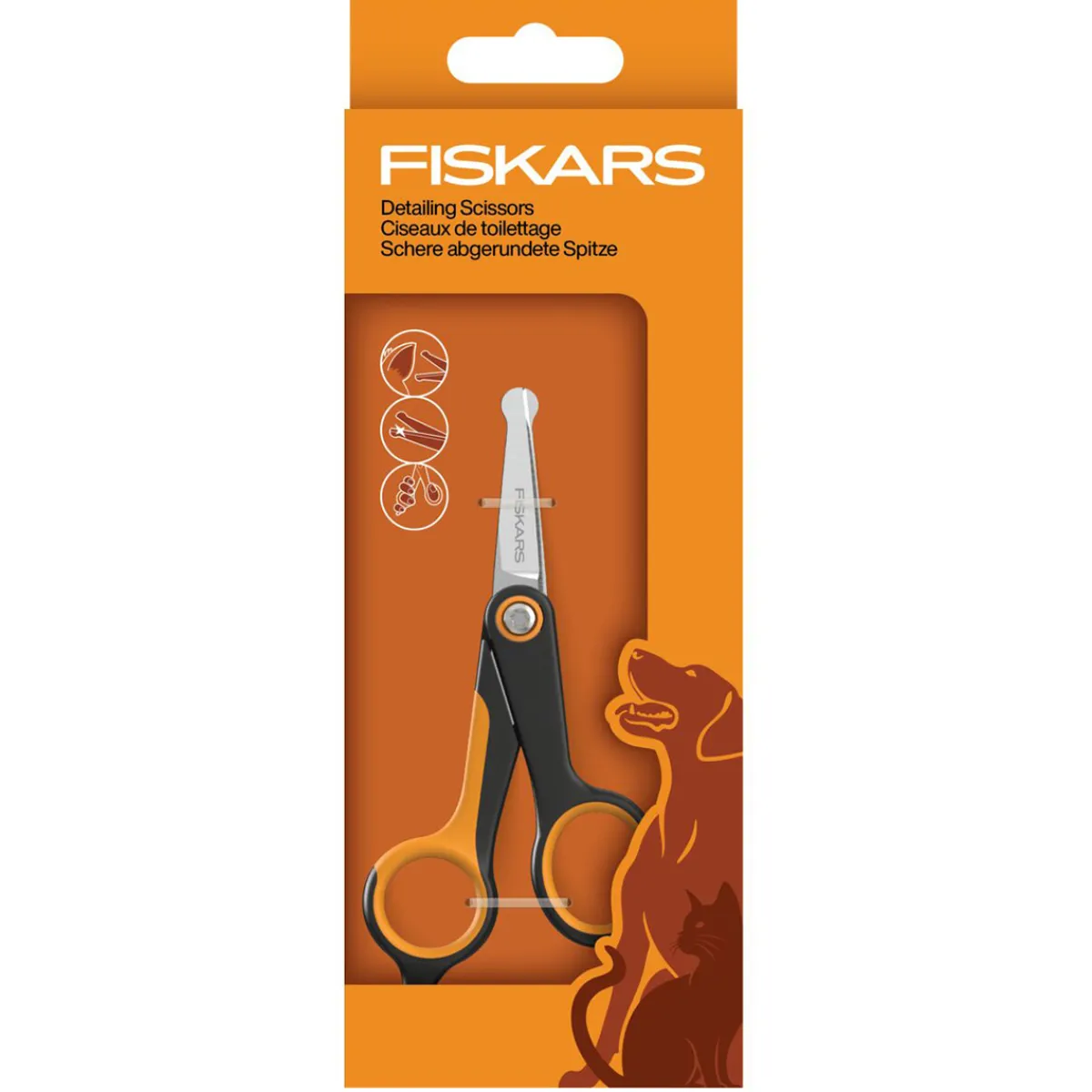 Fiskars Trimmaussakset|Koiran Trimmaus Ja Turkinhoito*pyöreäkärkiset sakset