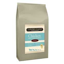 Golden Eagle Koiran Kuivaruoka*Grainfree Puppy Chicken,Turkey&Salmon