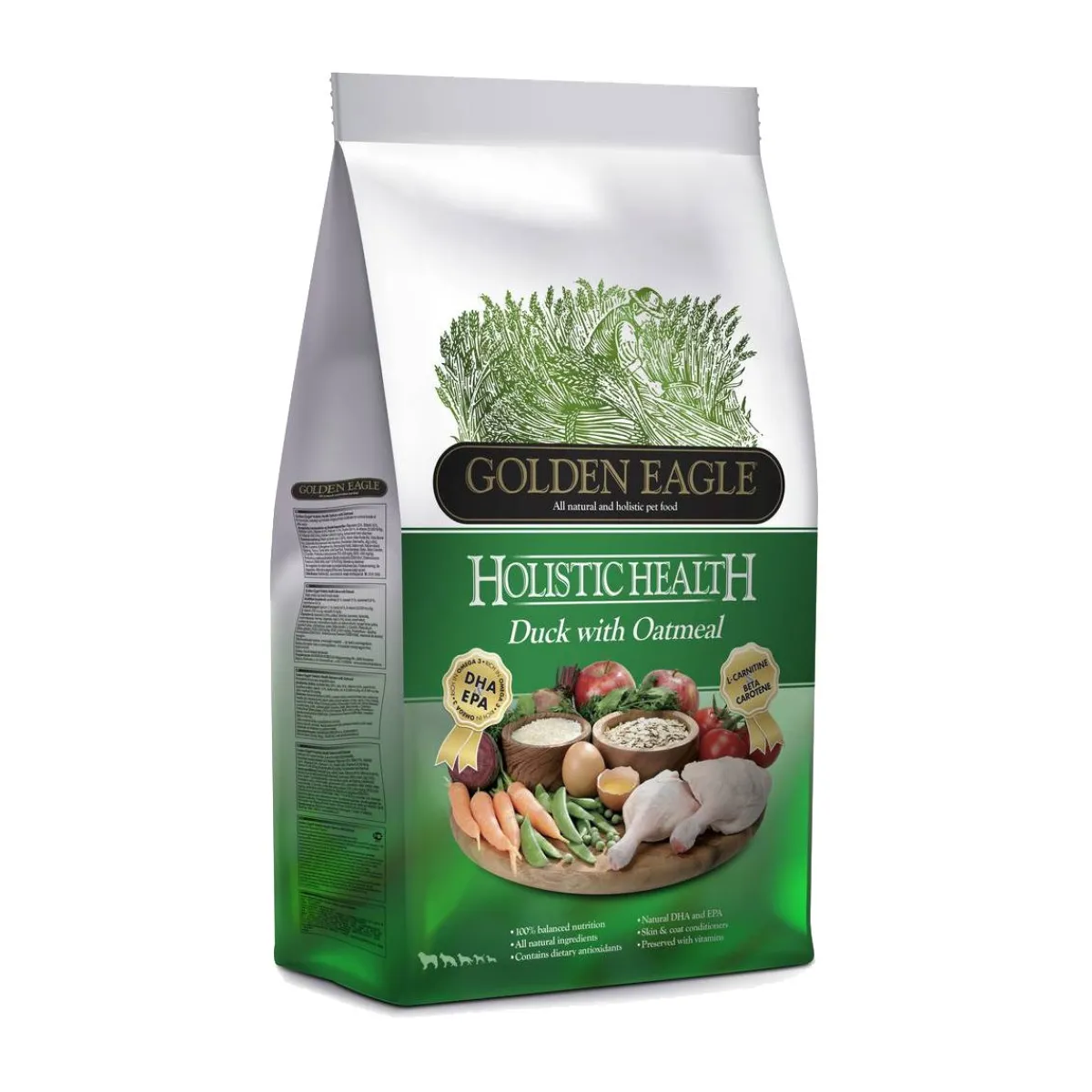 Golden Eagle Koiran Kuivaruoka*Holistic Duck with Oatmeal 2 x 12 kg