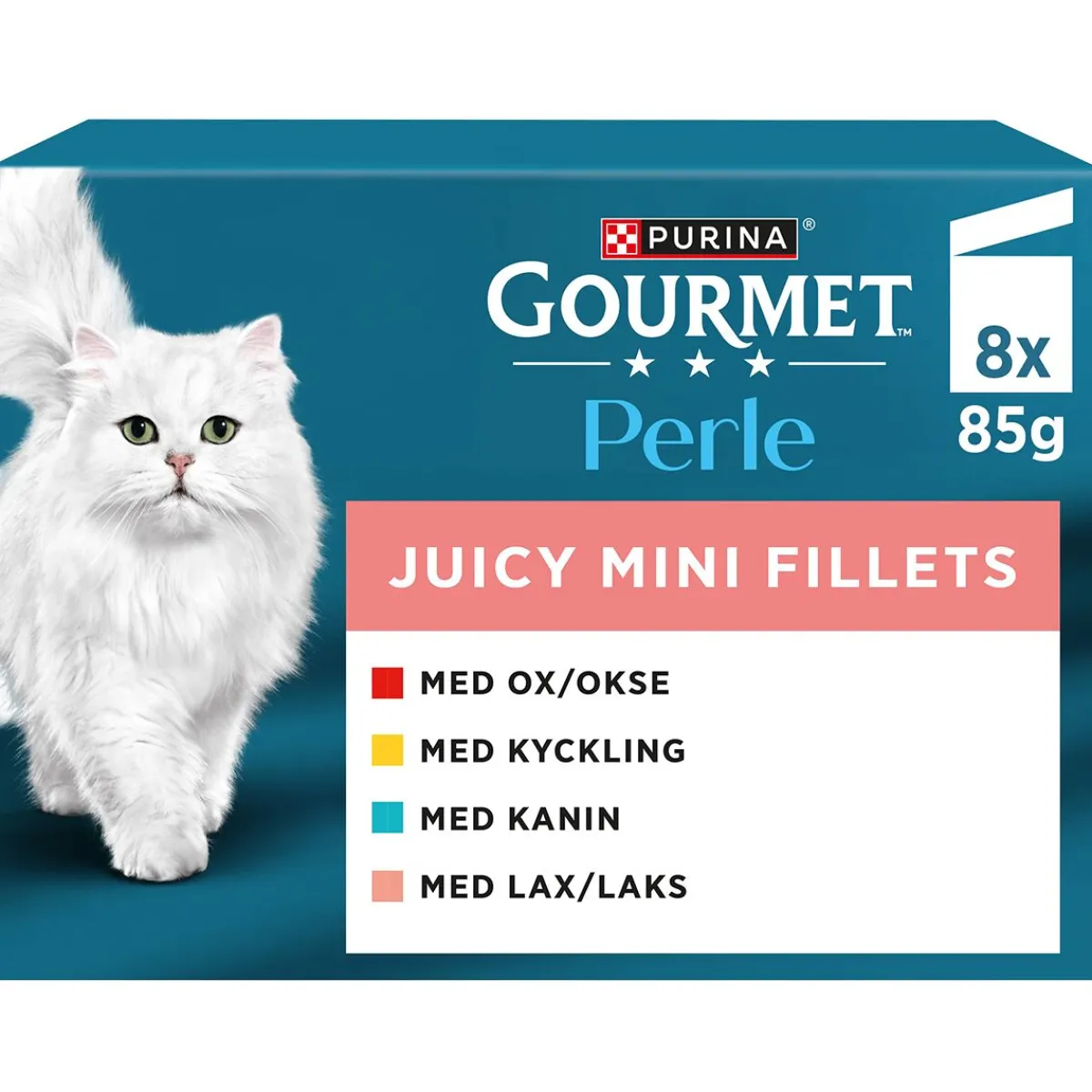 Gourmet Kissan Märkäruoka|Uutuudet Kissoille*Mini Fillets Lihaa ja kalaa kastikkeessa 8 x 85 g
