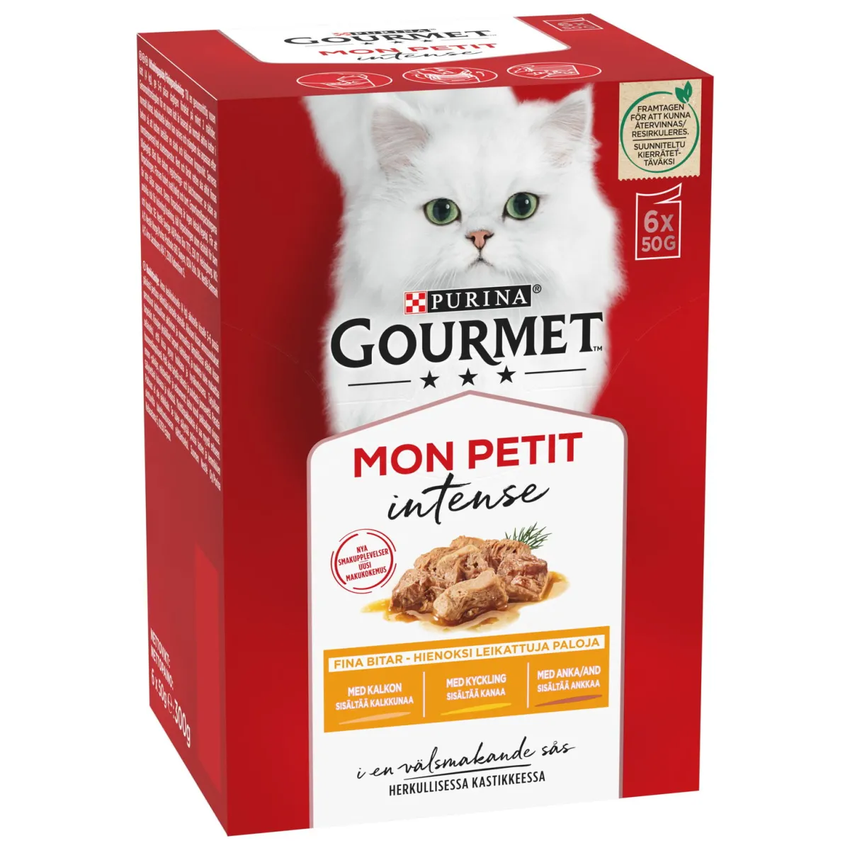 Gourmet Kissan Märkäruoka|Tarjoukset Kissoille*Mon Petit Siipikarjalajitelma 6x50g