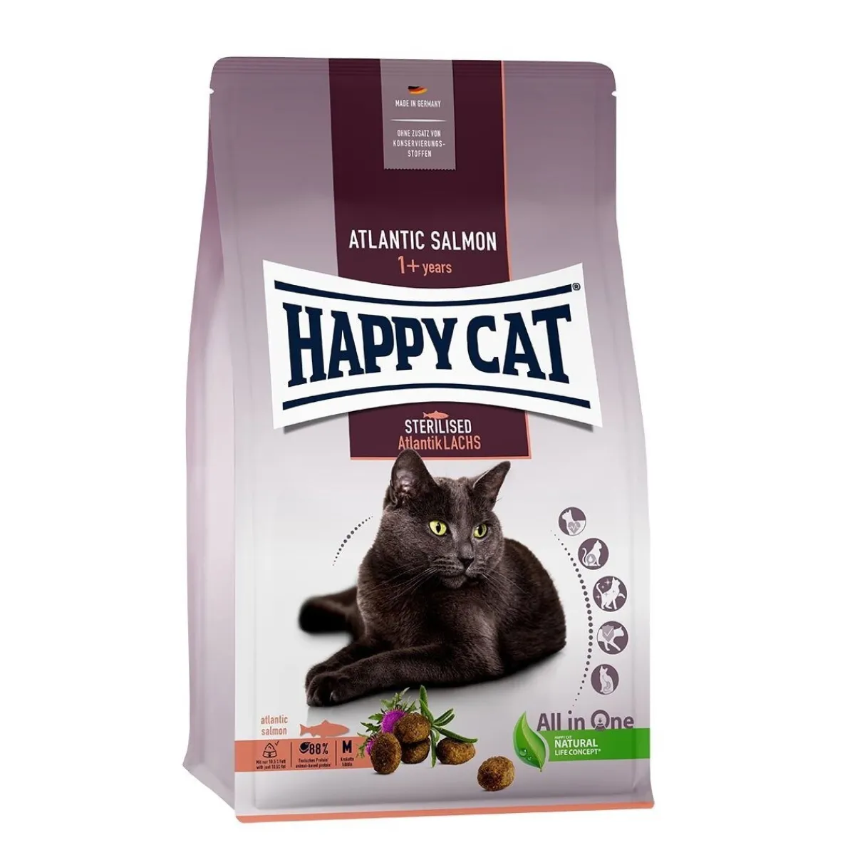 Happy Cat Kissan Kuivaruoka|Kissan Erikoisruoat*Sterilised Salmon