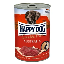Happy Dog Koiranruoat Erityistapeisiin|Koiran Märkäruoka Ja Makkarat*Africa 100 % strutsi, 400 g