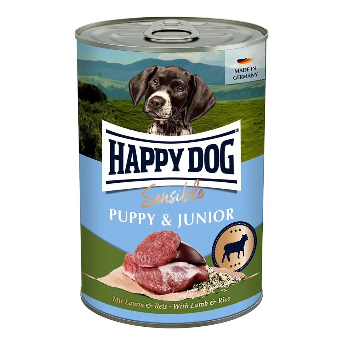 Happy Dog Koiranruoat Erityistapeisiin|Koiran Märkäruoka Ja Makkarat*HappyDog Puppy Lamb 400g