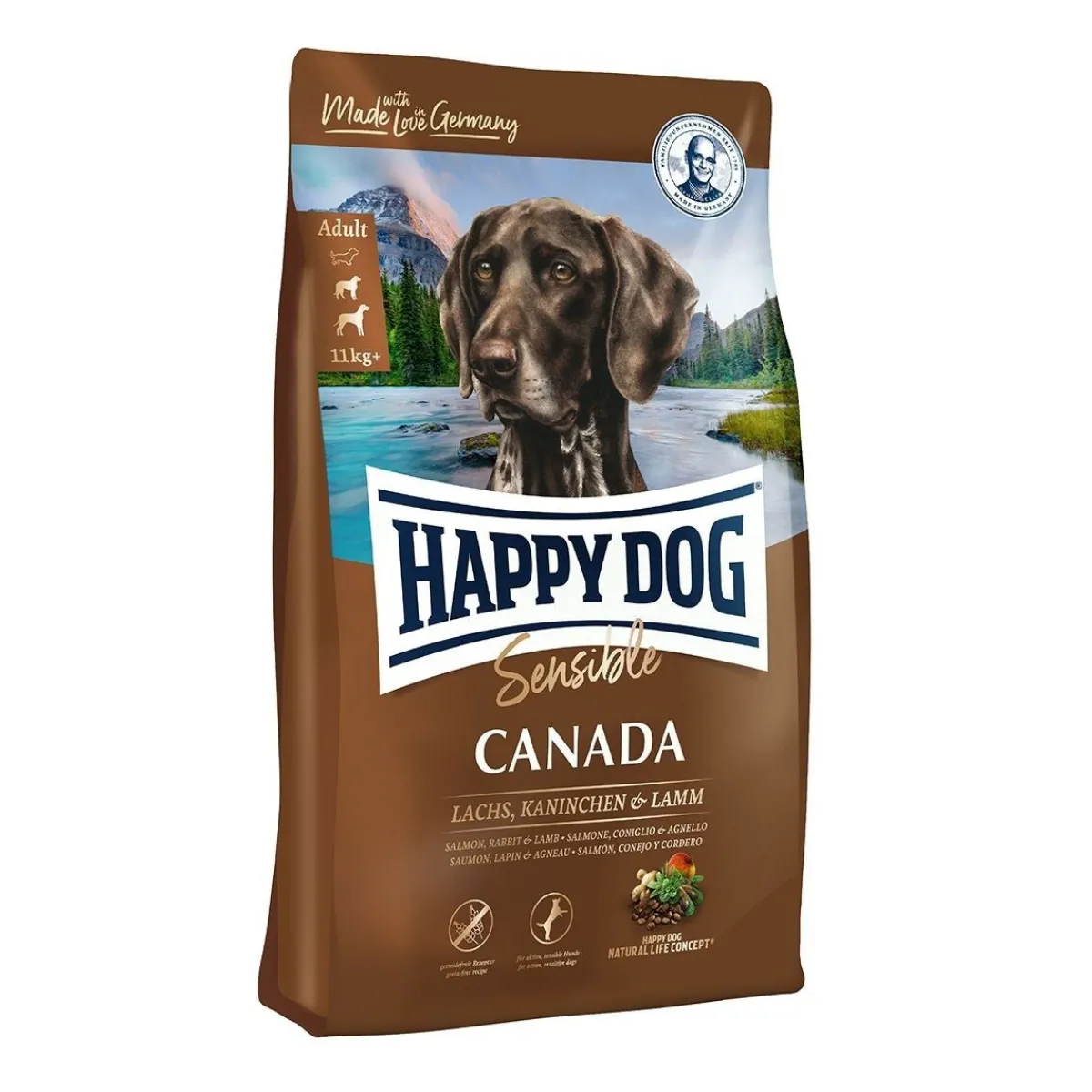 Happy Dog Koiranruoat Erityistapeisiin|Koiran Kuivaruoka*Sensible Canada Grain Free 11kg