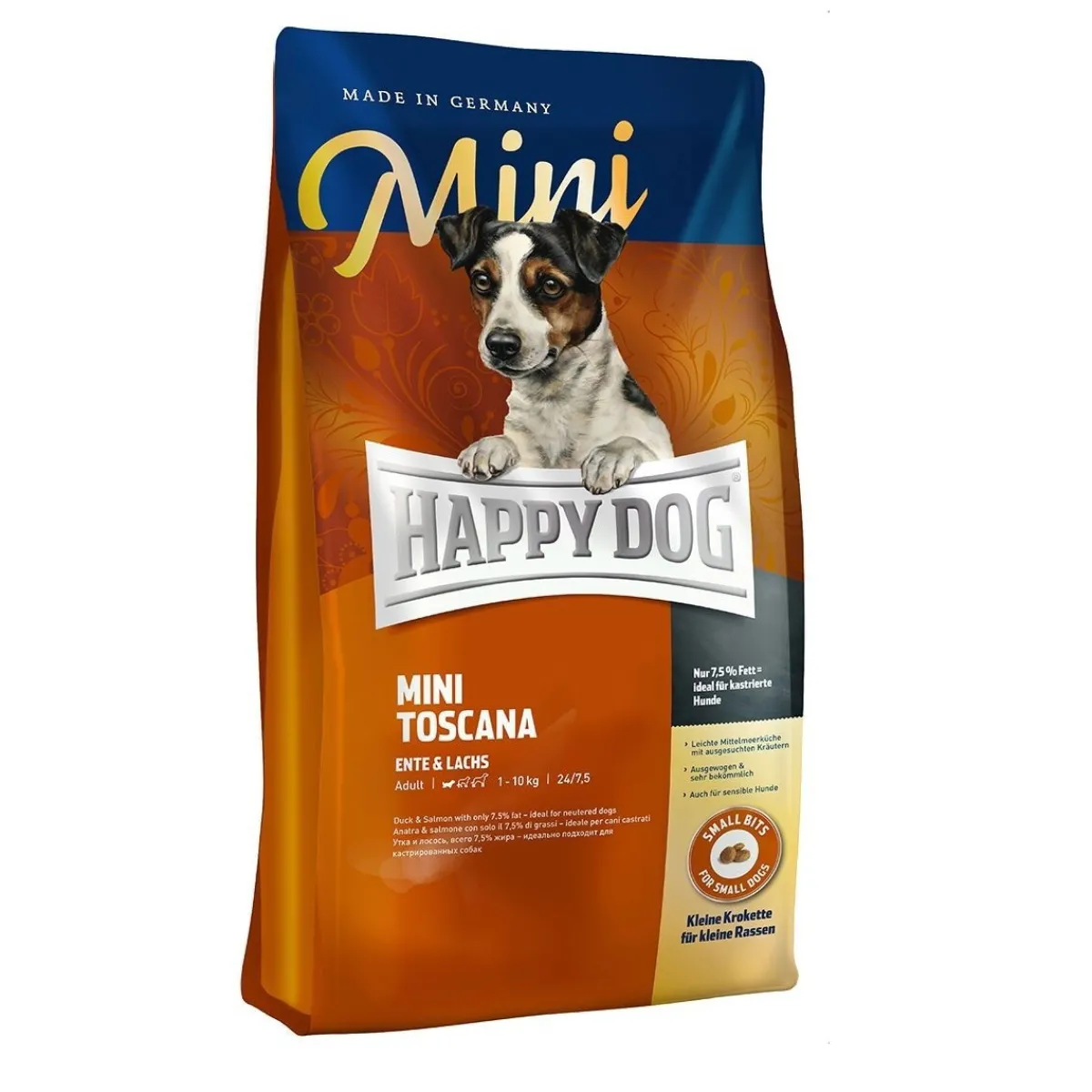 Happy Dog Koiranruoat Erityistapeisiin|Koiran Kuivaruoka*Sensible Mini Toscana 4kg