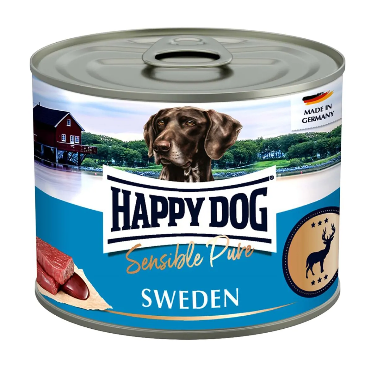 Happy Dog Koiran Märkäruoka Ja Makkarat*Sweden, riista 400 g