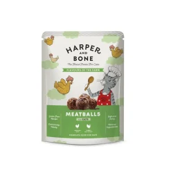Harper and Bone Kissan Märkäruoka|Viljaton Kissanruoka*Harper & Bone Cat Adult Meatballs Flavours of the Farm 85 g