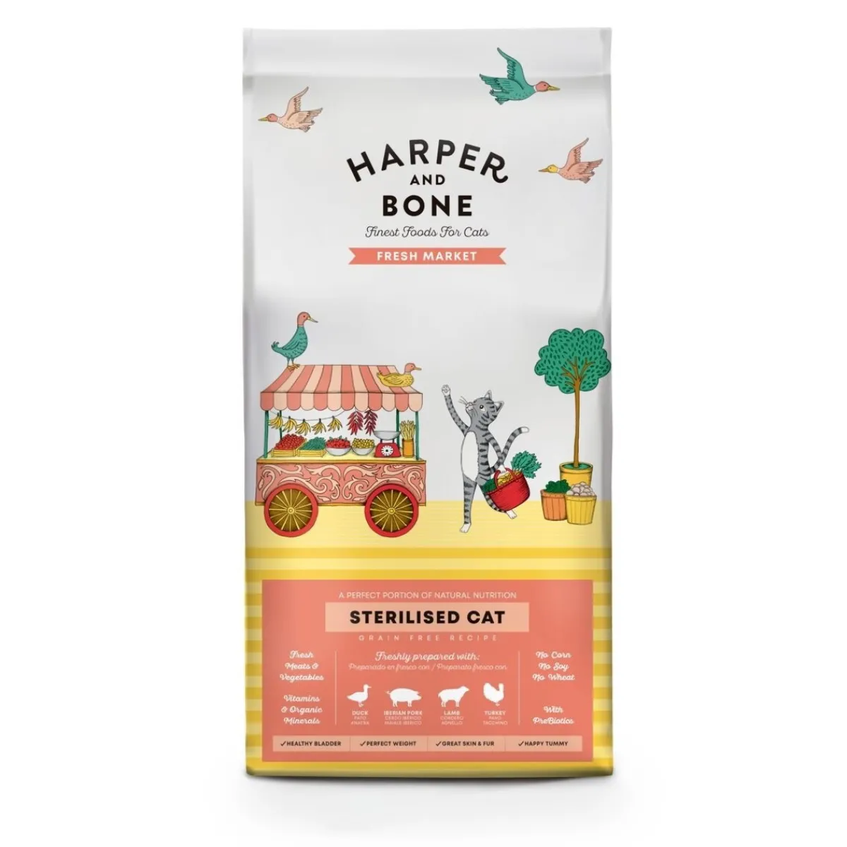 Harper and Bone Tarjoukset Kissoille|Viljaton Kissanruoka*Harper & Bone Cat Sterilised Fresh Market