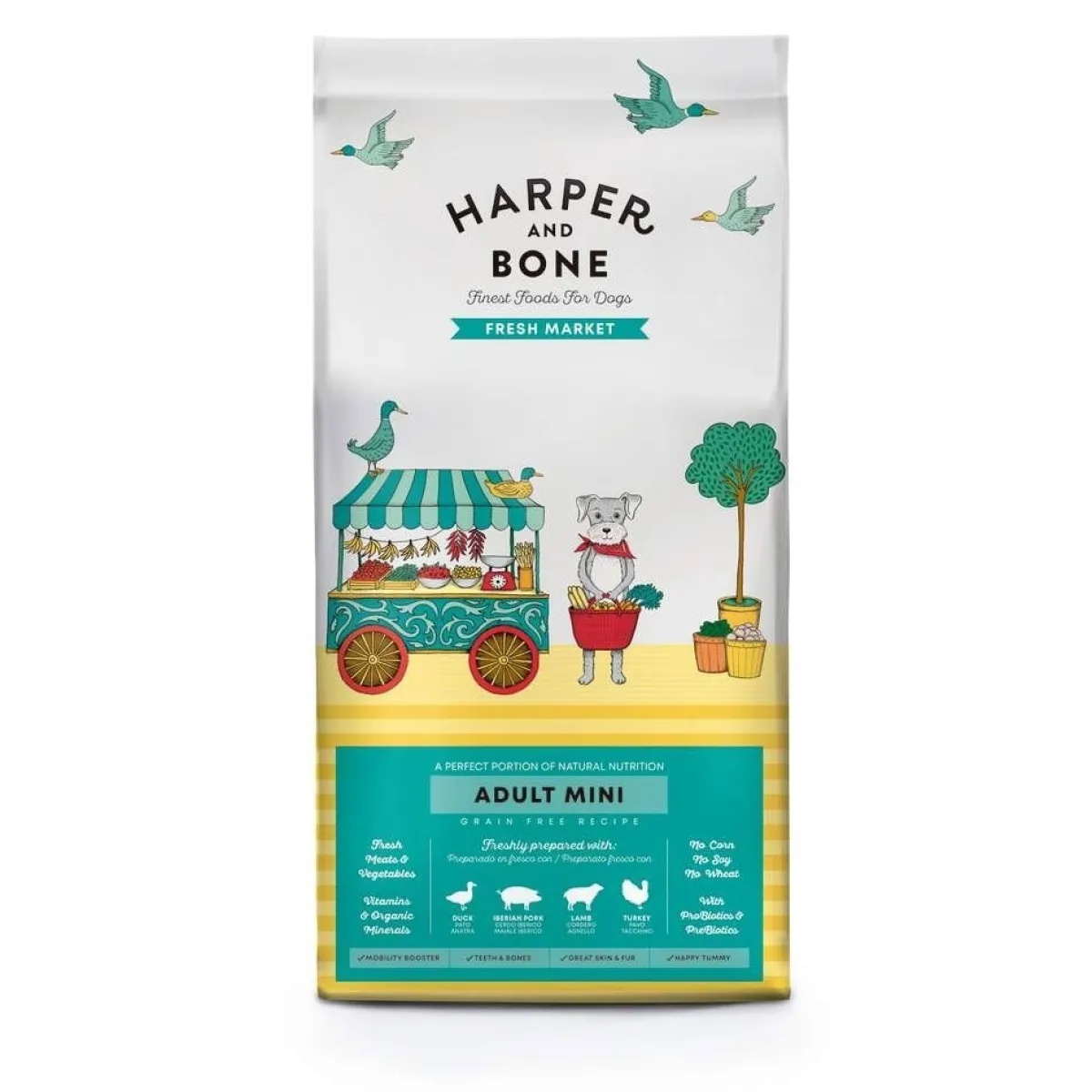 Harper and Bone Tarjoukset Koirille|Koiran Kuivaruoka*Harper & Bone Dog Adult Mini Fresh Market