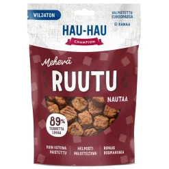 Hau Hau Champion Pikkuherkut Ja Treeninamit*Hau-Hau Champion Mehevä Ruutu Nautaa 140g