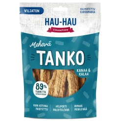 Hau Hau Champion Pikkuherkut Ja Treeninamit*Hau-Hau Champion Mehevä Tanko Kanaa ja Kalaa 140g