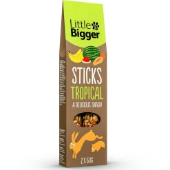 Little&Bigger Kanin Herkut|Hamsterin Herkut*Herkkutikku L&B Tropical, 2 x 60 g