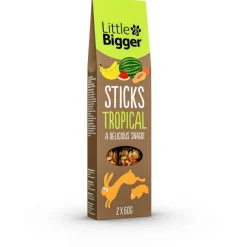 Little&Bigger Kanin Herkut|Hamsterin Herkut*Herkkutikku L&B Tropical, 2 x 60 g