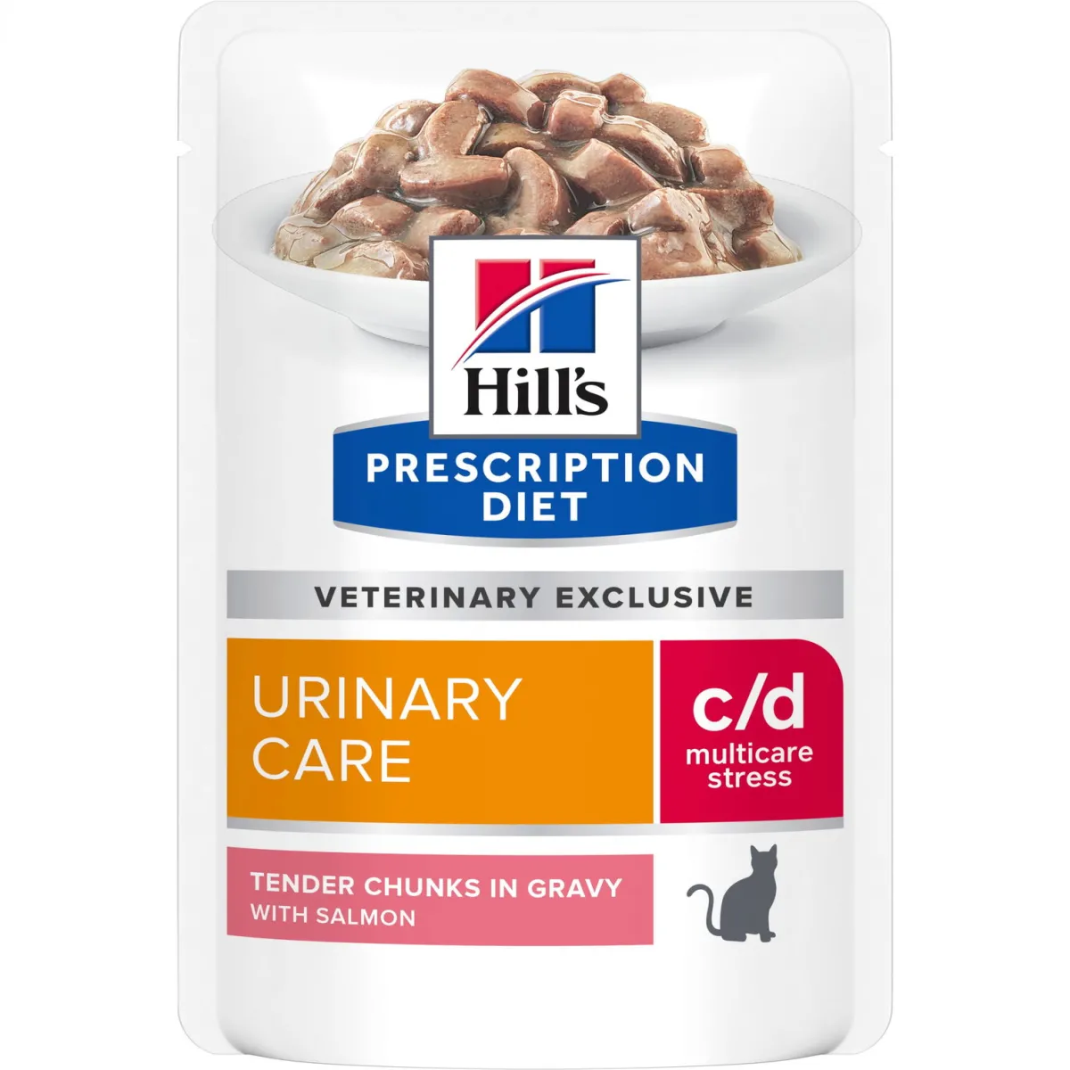 Hill's Prescription Diet Kissan Virtsatievaivat|Kissan Erikoisruoka*Hill's Diet Cat c/d Multicare Stress Salmon 12 x 85 g