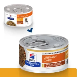 Hill's Prescription Diet Kissan Virtsatievaivat|Kissan Erikoisruoka*Hill's Diet Cat c/d Stew Chicken&Vegetables 82g