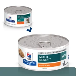 Hill's Prescription Diet Kissan Suolistosairaudet|Kissan Erikoisruoka*Hill's Diet Cat w/d Minced can 156g