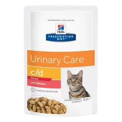 Hill's Prescription Diet Kissan Virtsatievaivat|Kissan Erikoisruoka*Hill's Feline c/d Salmon wet 12 x 85 g