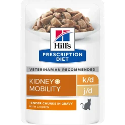 Hill's Prescription Diet Kissan Nivelrikko|Kissanruoka Nivelvaivoihin*Hill´s Feline k/d + Mobility wet 12 x 85 g