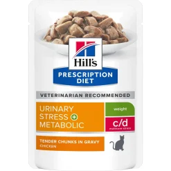 Hill's Prescription Diet Kissan Ylipaino|Kissan Virtsatievaivat*Hill's Feline Metabolic + Urinary Stress wet 12 x 85 g