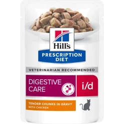 Hill's Prescription Diet Kissan Suolistosairaudet|Kissan Allergia*Hill's i/d Cat Chicken gravy 12x85g