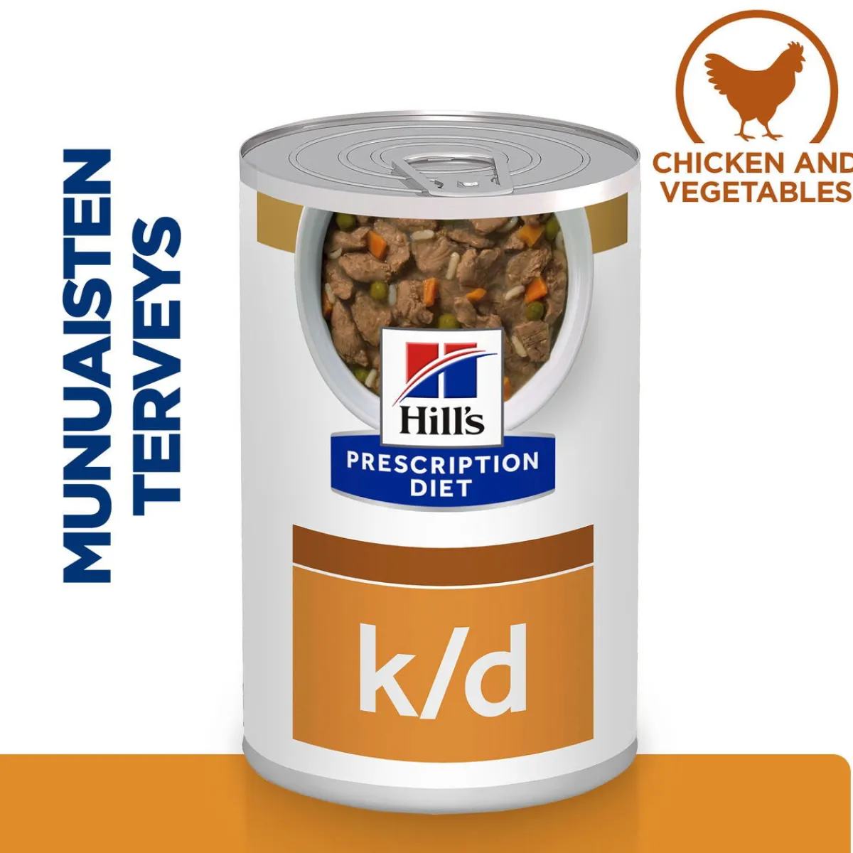 Hill's Prescription Diet Koiran Eläinlääkäriruoka|Koiran Munuaisten Vajaatoiminta*Canine k/d Kidney Care Chicken 354 g