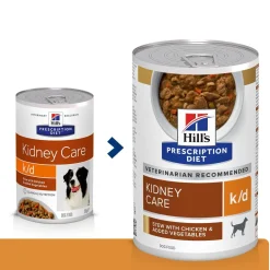 Hill's Prescription Diet Koiran Eläinlääkäriruoka|Koiran Munuaisten Vajaatoiminta*Canine k/d Kidney Care Chicken 354 g