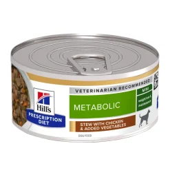 Hill's Prescription Diet Koiran Eläinlääkäriruoka|Koiran Ylipaino*Canine Metabolic Chicken & Vegetables 156 g