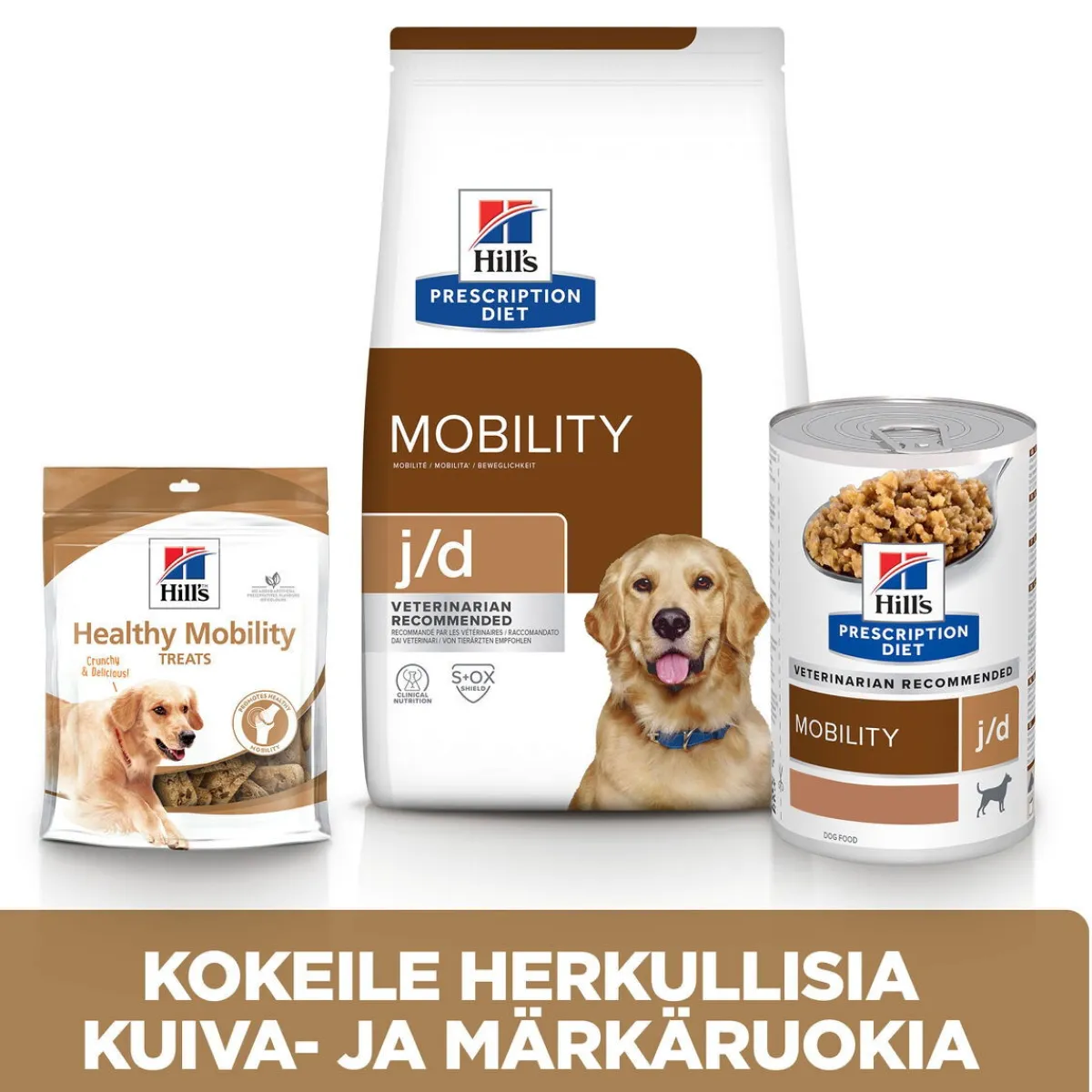 Hill's Prescription Diet Koiran Nivelvaivat|Koiran Eläinlääkäriruoka*Canine j/d Mobility 370 g