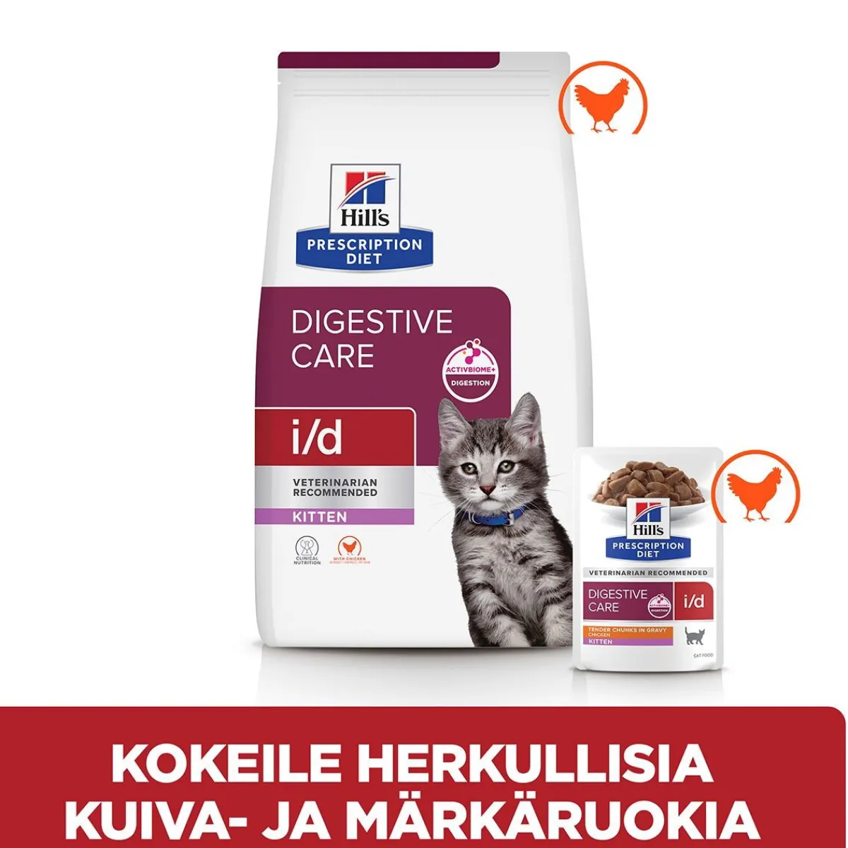 Hill's Prescription Diet Kissan Suolistosairaudet|Kissan Erikoisruoka*Kitten i/d