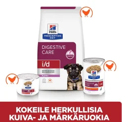 Hill's Prescription Diet Koiran Eläinlääkäriruoka|Koiran Suolistosairaudet*Puppy i/d wet