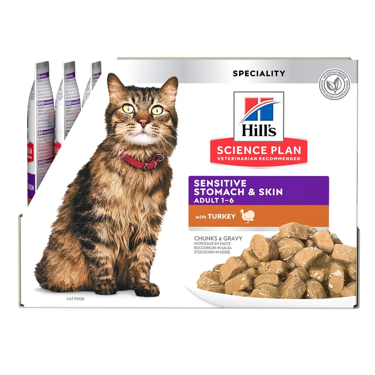 Hill's Kissan Märkäruoka|Kissan Erikoisruoat*Science Plan Cat Adult Sensitive Stomach & Skin Turkey 12x85g