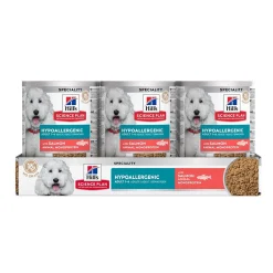 Hill's Koiranruoat Erityistapeisiin|Koiran Märkäruoka Ja Makkarat*Science Plan Dog Hypoallergenic Salmon 363 g