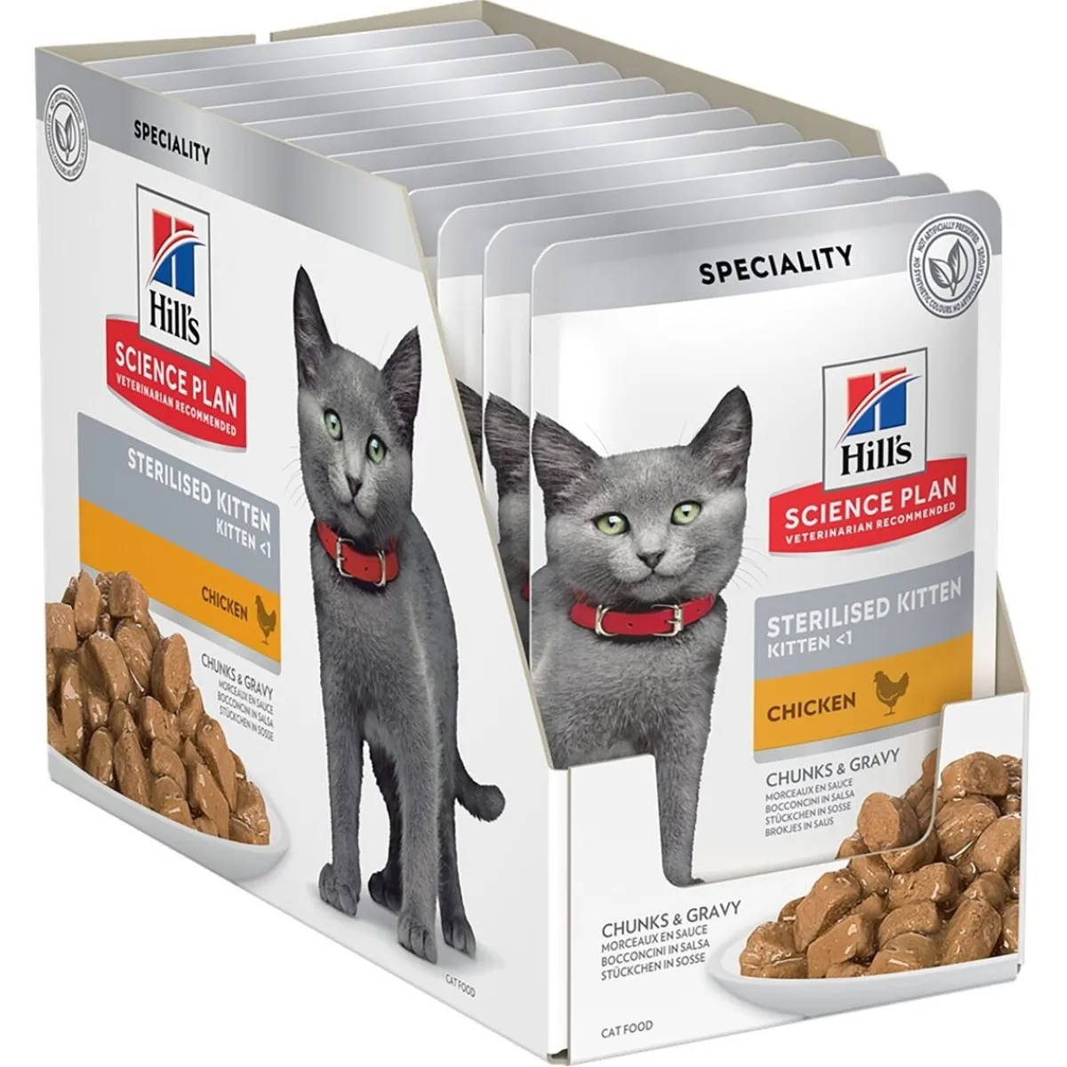 Hill's Kissan Märkäruoka*Science Plan Sterilised Kitten Kana 12 x 85 g