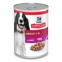 Hill's Koiran Märkäruoka Ja Makkarat*SP Adult Beef säilyke 370g