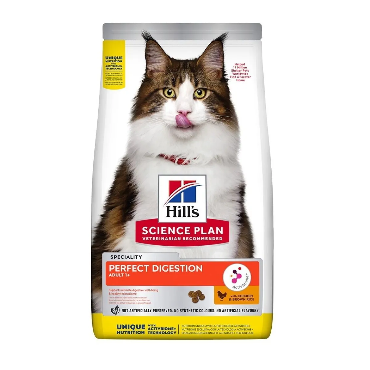 Hill's Kissan Kuivaruoka|Kissan Erikoisruoat*SP Cat Perfect Digestion Adult 1+ Chicken&Brown rice 1,5 kg
