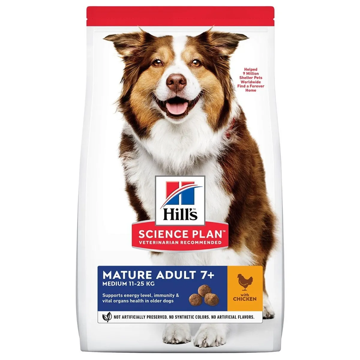 Hill's Koiran Kuivaruoka|Senioriruoka*SP Mature 7+ Medium Chicken