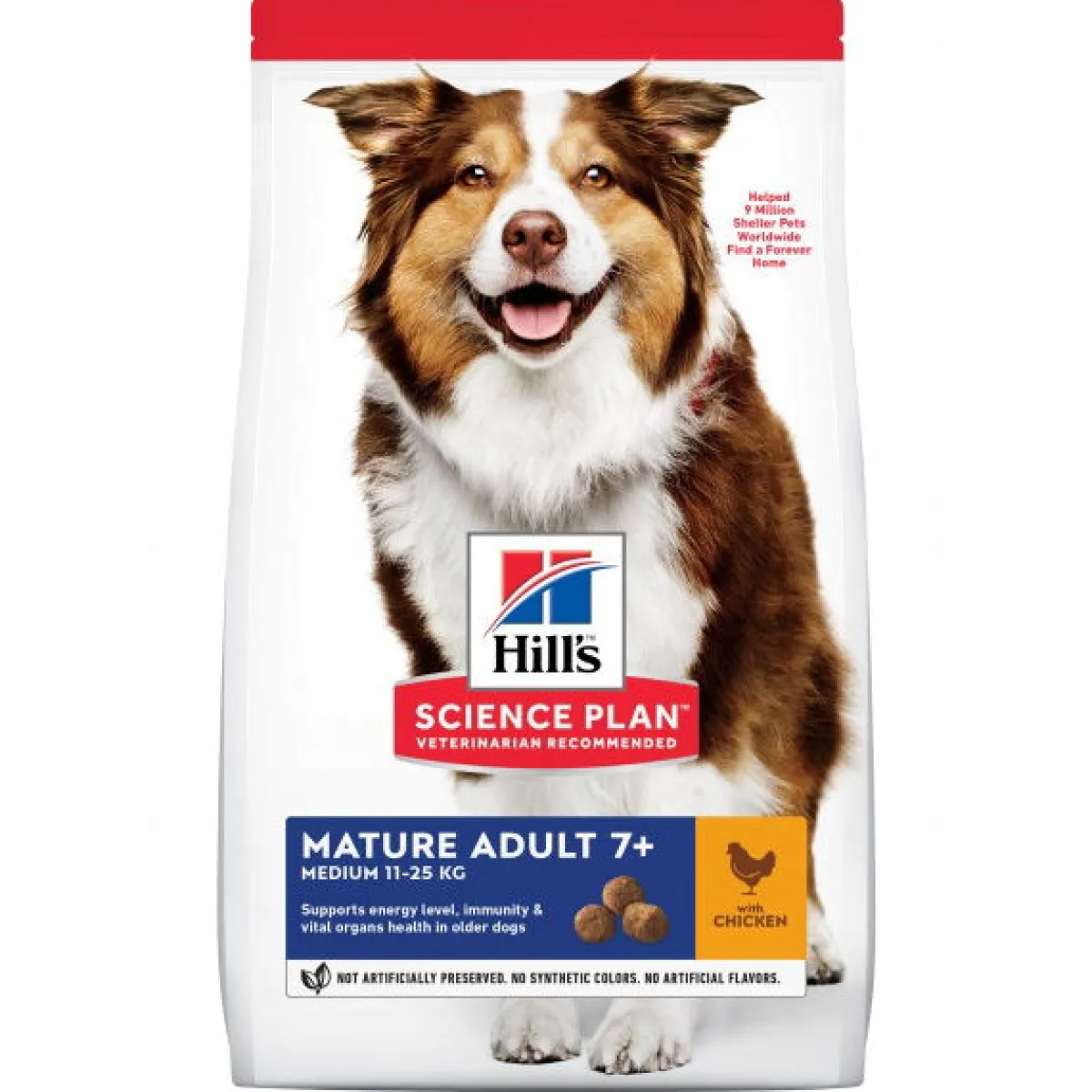 Hill's Koiran Kuivaruoka|Senioriruoka*SP Mature 7+ Medium Chicken