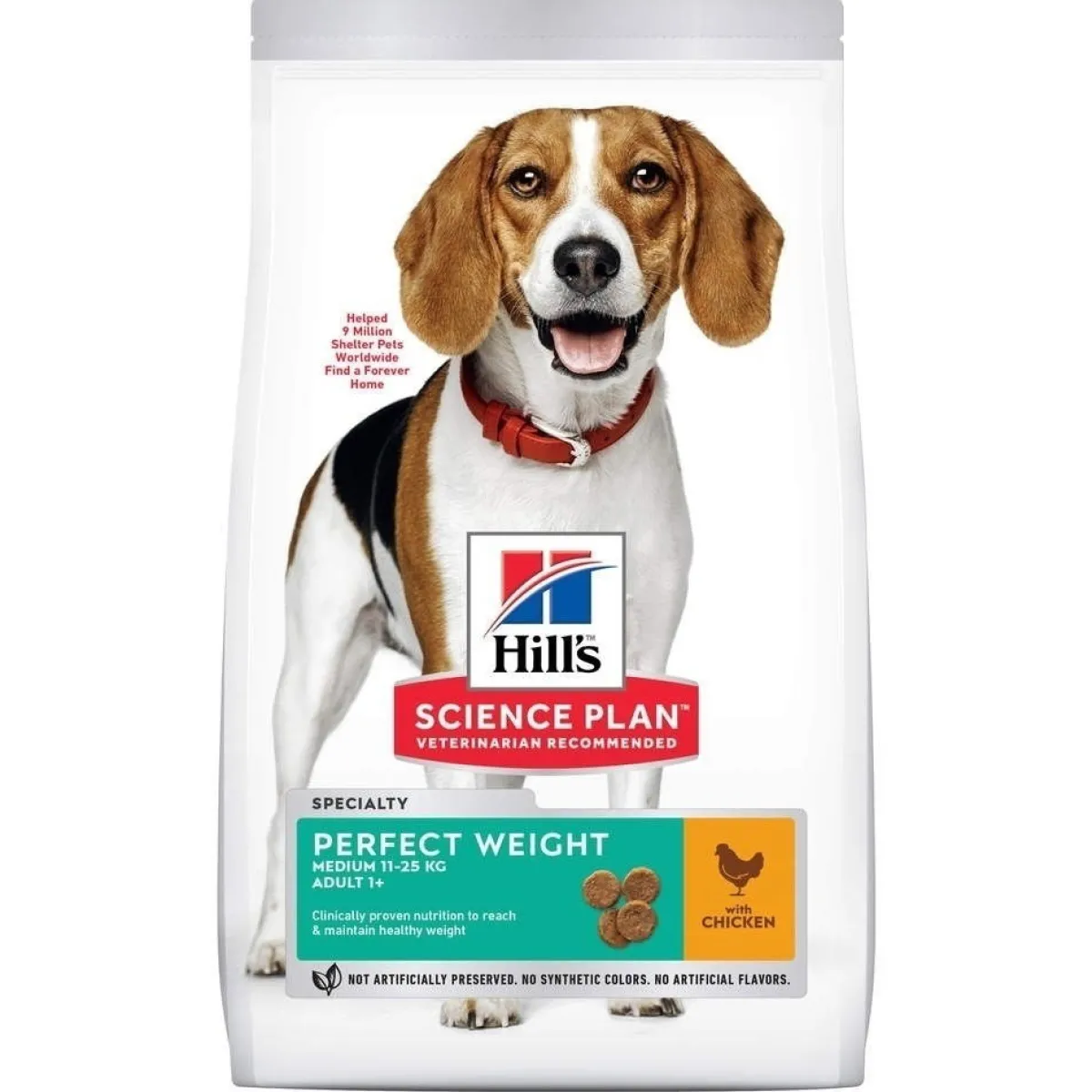 Hill's Koiranruoat Erityistapeisiin|Koiran Kuivaruoka*SP Perfect Weight Medium Chicken