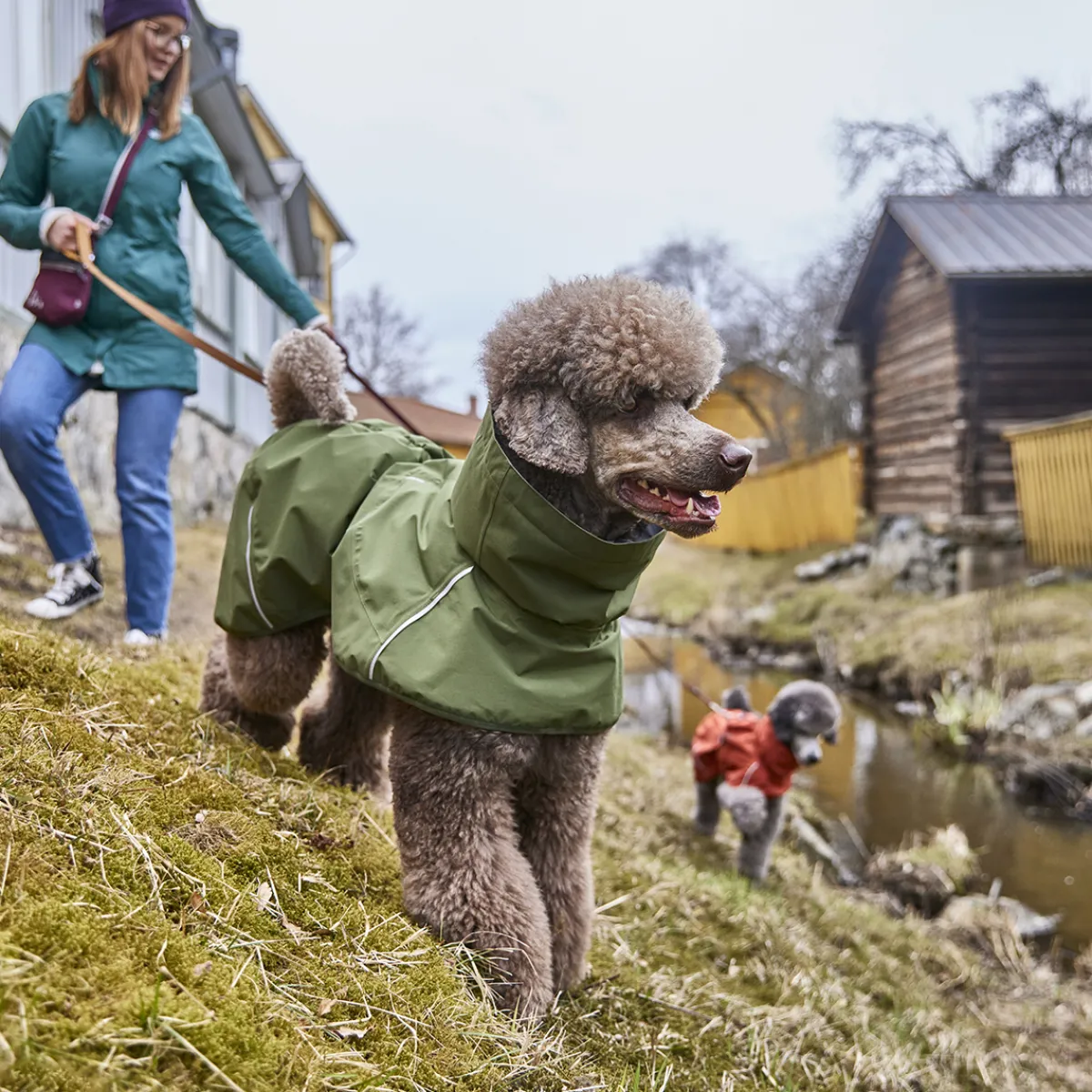 Hurtta Koiran Takit|Koiran Vaatteet*Mudventure sadetakki, metsänvihreä